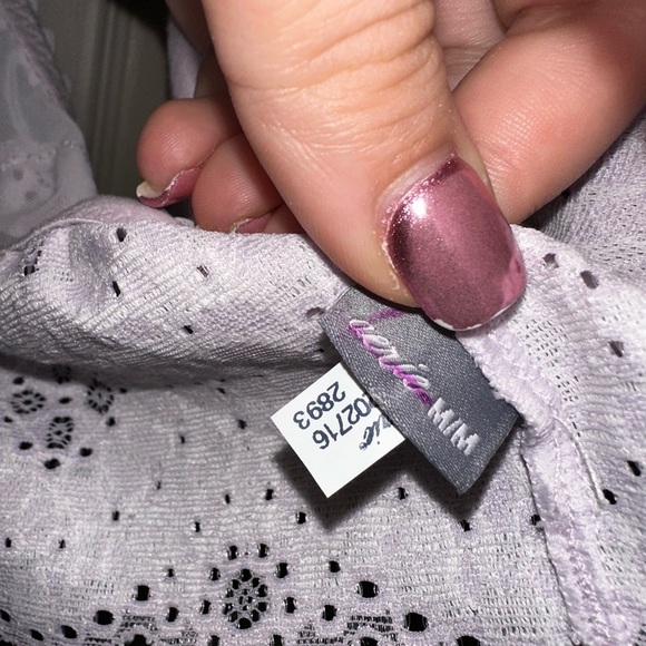 Aerie padded Lace Bralette in Lavender M feminine summer spring beach lounge - Picture 3 of 6